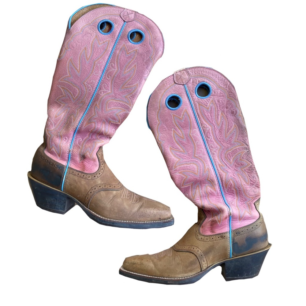 Twisted X Pink and Brown Women's Boots
